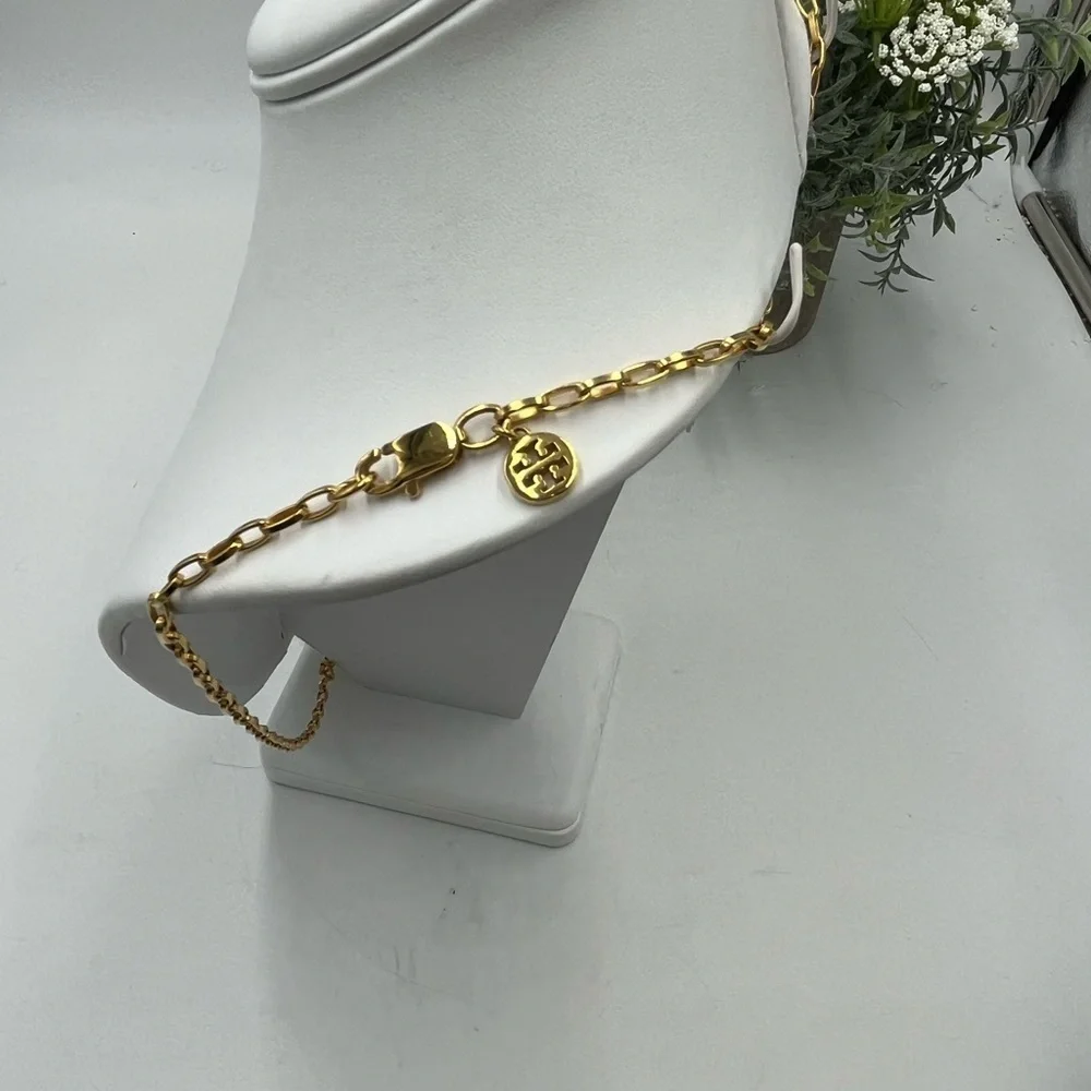 Tory Burch Gold Plated‎ Long layering Chain Necklace
